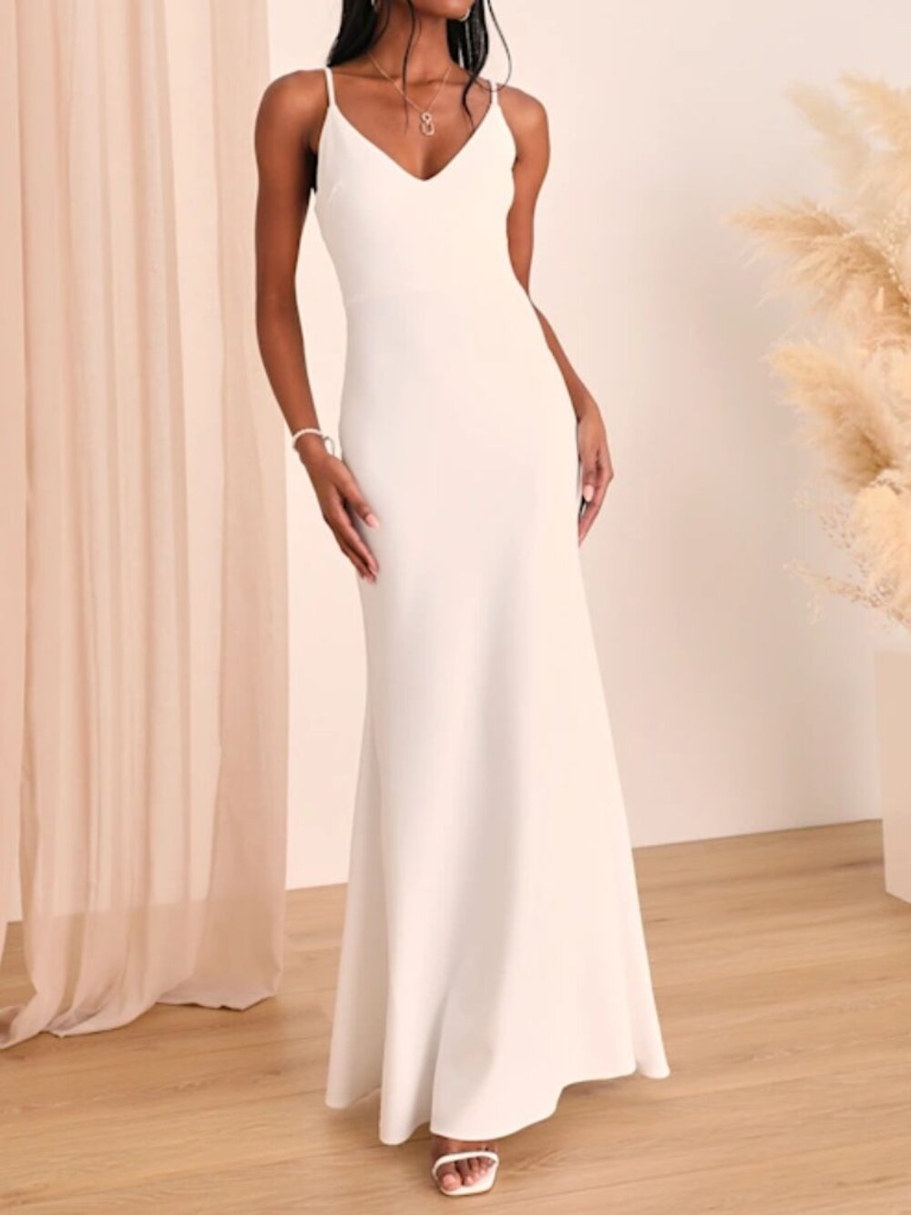 Lulus Infinite Glory White Maxi Dress